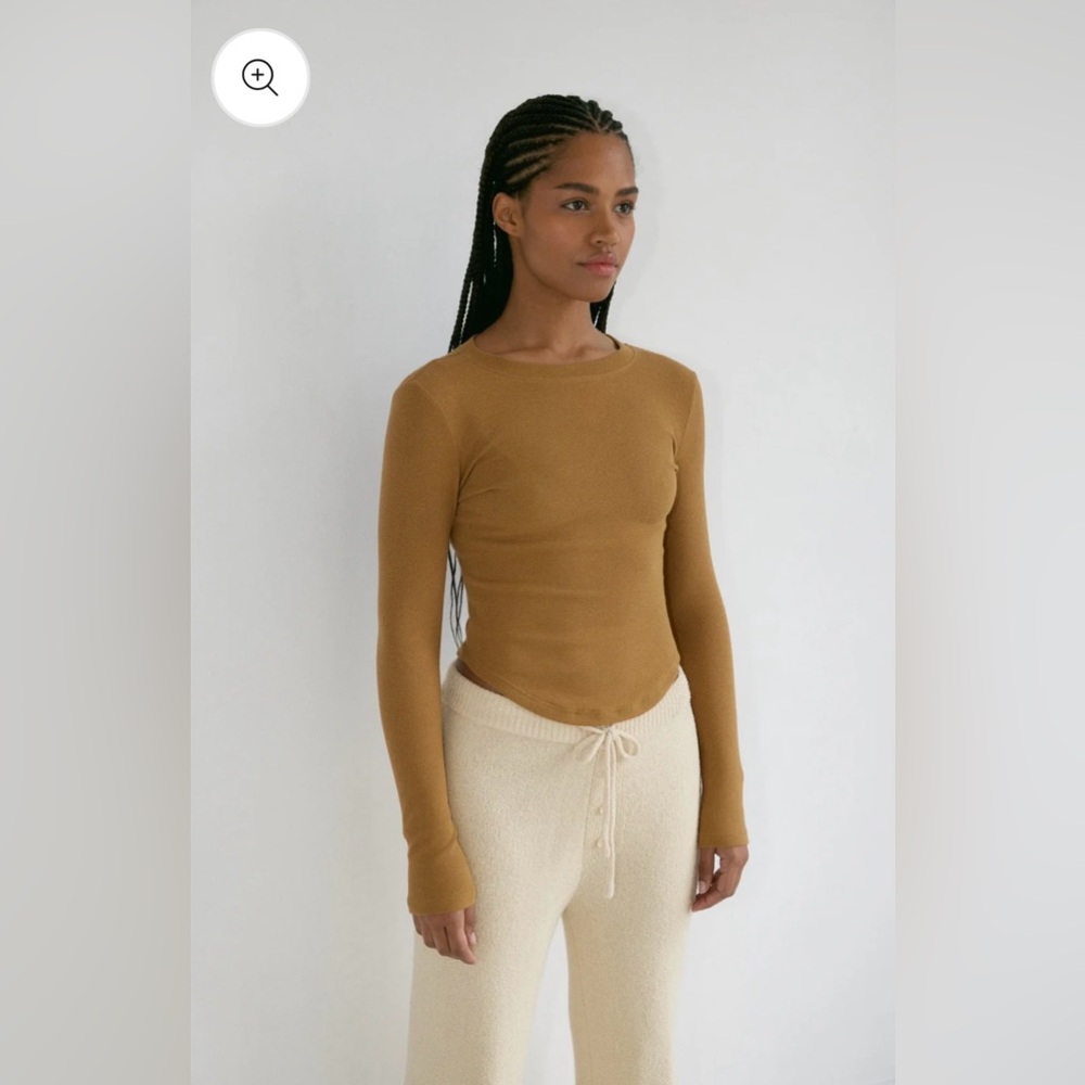 NWOT- BOHEME GOODS The Long Sleeve -Tan S/M